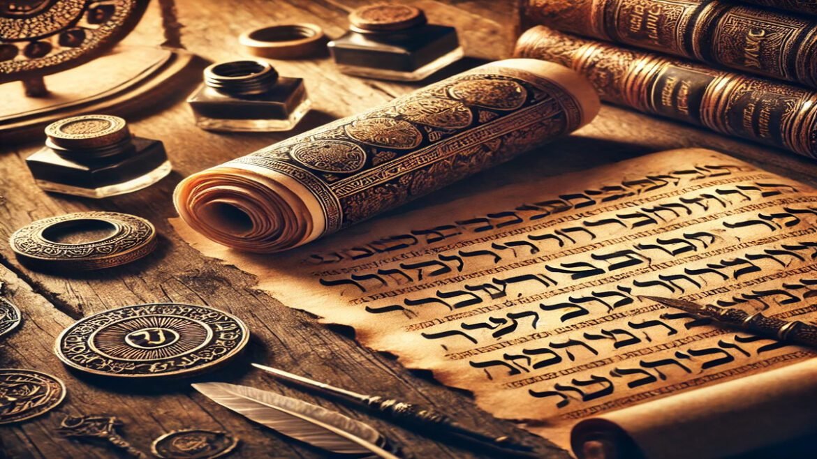 Ancient Hebrew Scrolls Image