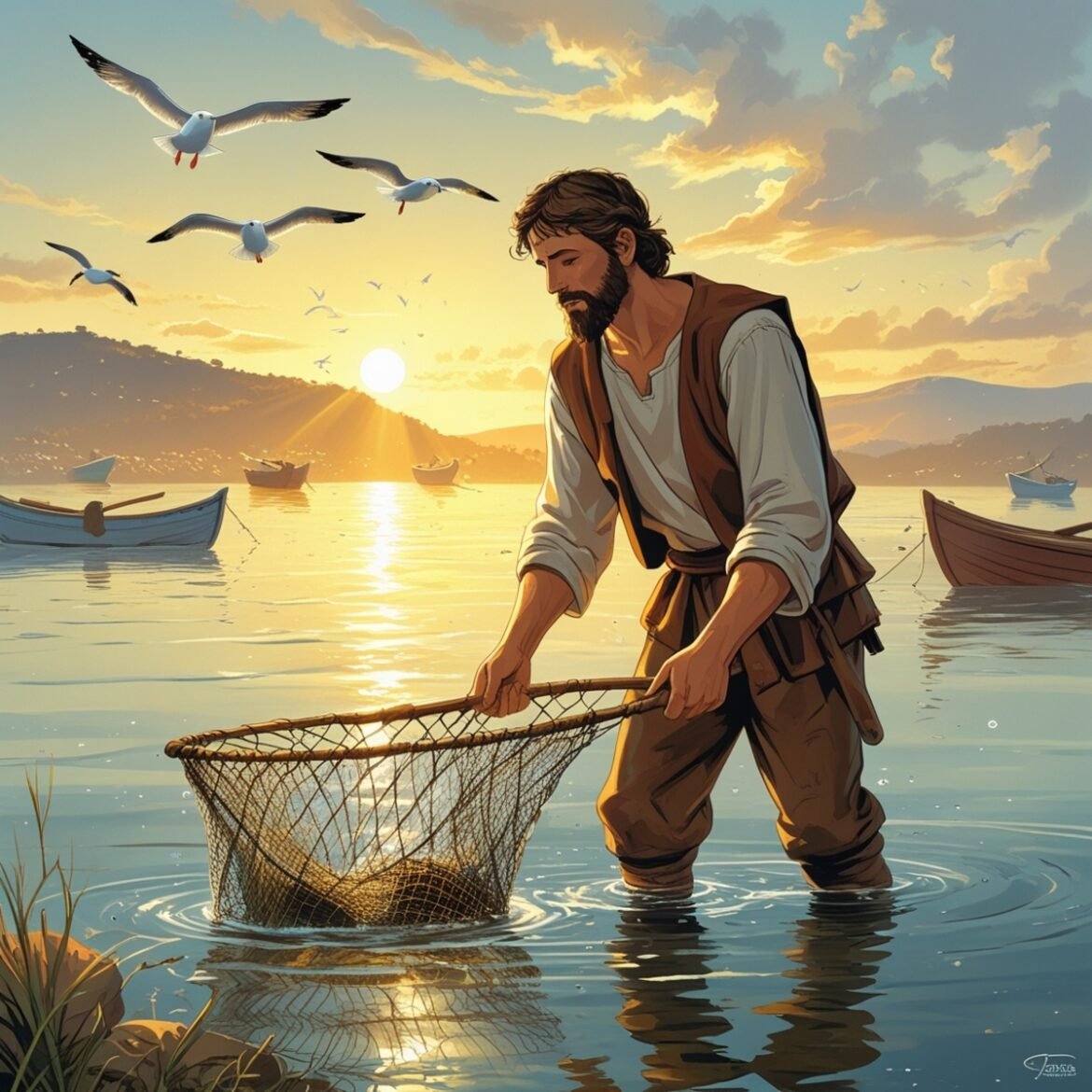 Before he became the rock of the Church, Peter was a humble fisherman casting his net by the Sea of Galilee, unaware that his life was about to change forever.